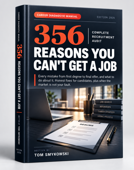 Book cover: 356 complete recruitment audit, reasons you can't get a job