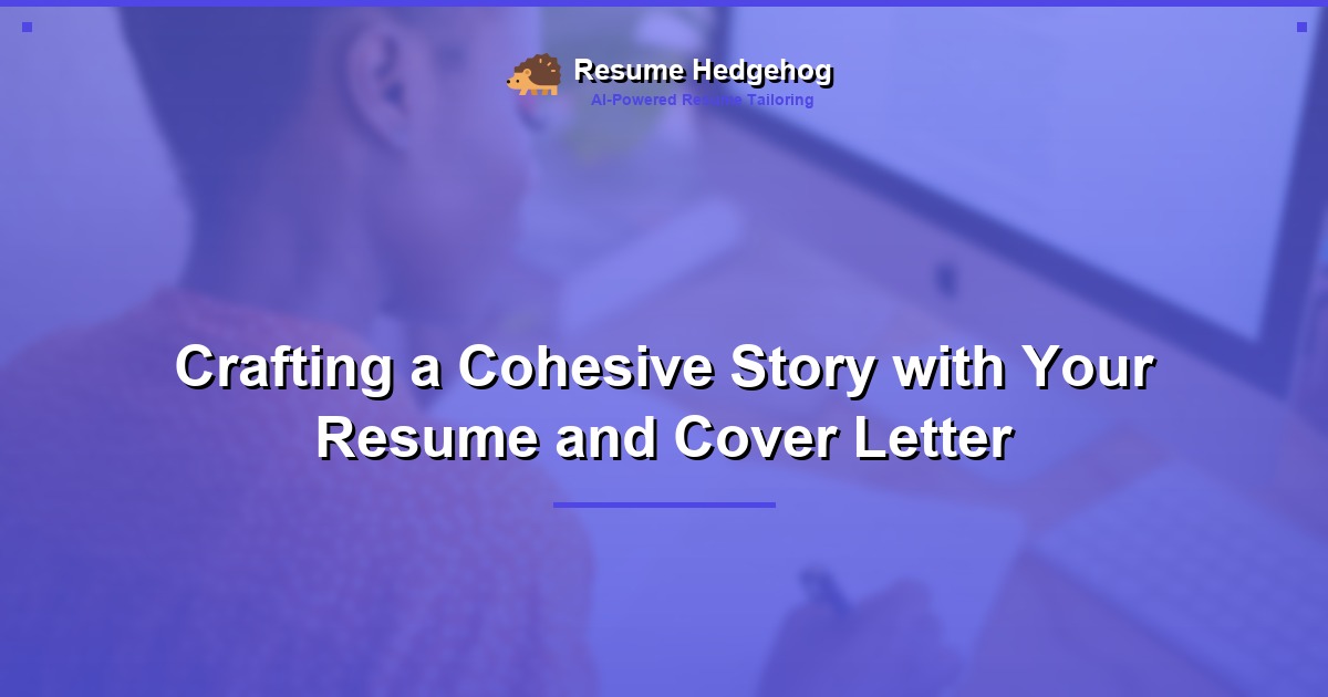 Crafting a Cohesive Story with Your Resume and Cover Letter